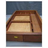 Vintage Wooden Silverware Organizer