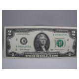 Nice $2.00 Bill Series 2017 A