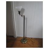 Vintage gold colored floor lamp