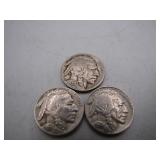 Lot of 1935, S, D Buffalo Nickels