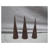 3 Antique Primitive Tobacco Spikes
