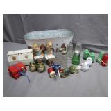 Salt & Pepper Shakers Lot, One is Uranium