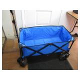 large blue Canvas Roll-Away Wagon