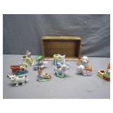 Antique & Vintage Handpainted Ceramic Pin Cushions