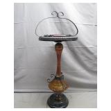 MCM Standing Ashtray with amber glass