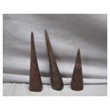 3 Antique Primitive Pennsylvanian Tobacco Spikes