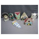 Beautiful Handpainted Ceramic Wall Pockets