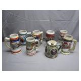 Assorted Beer Steins Budweiser/Miller