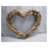 Cute Driftwood Handmade Heart Wall Decor