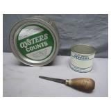 Dean oyster can, del. Oyster can & oyster knife