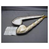 Beautiful Meerschaum Pipe w/ Leather Case