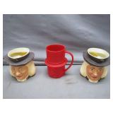 2 Quaker Oars & Mr. Peanut Plastic Cups