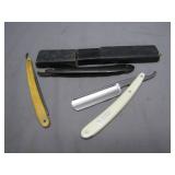 3 Straight Razors, One in Original Box