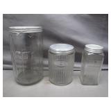 MCM Style glass Kitchen Cannisters