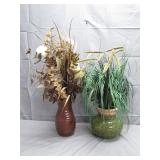 2 Decorative Faux Plants
