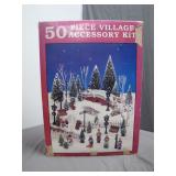 Vintage 50 Piece Village Accessory Set