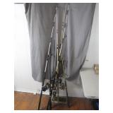 6 Fishing Rods w/ Reels: Some Fly Fishing