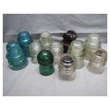 Collection of Antique & Vintage Glass Insulators