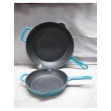 Cast Iron Le Creuset Pans 9" and 13"