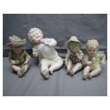 German Bisque Porcelain Piano Babies