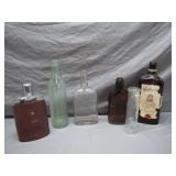 Assorted Collection of Antique Glass Bottles
