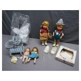 Original Shirley Temple doll cloths & other dolls