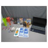 lap top, movies and housewares items
