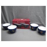 4 Rebecca Ruegger "Reindeer Collection" Soup Cups
