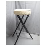 Pretty Tall Cushioned Fold Up Stool
