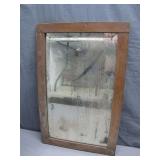 Antique Wood Frame Mirror