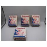 4 Vintage Junket Empty Boxes