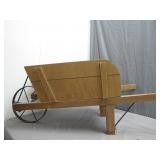 Nice Decorative Wood Wheel Barrow