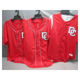 large & 2 X-Large Nationals Baseball jerseys