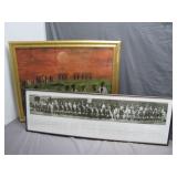 2 Vintage Framed Art Pieces