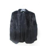 Black Fur Coat (Size Small)