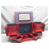 Cherry wood Multi-compartment Jewelry chest