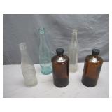 Assorted Glass Bottles
