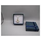 .925 Sterling Silver Sea Anchor Necklace