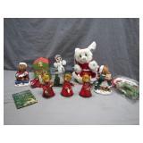 Holiday Decor Assortment With Figurines and Plush