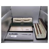 Cross and Wooden Hallmark Pens in Cases