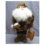 Handcrafted Santa Figurine With Accessories