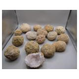 Unbroken Geodes and Clear Quartz Lot