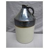 Stoneware Jug with Classic Two-Tone Design