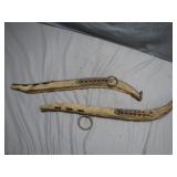 Antique Primitive Horse Hanes Pair