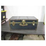Classic Steamer Trunk With Brass Accents