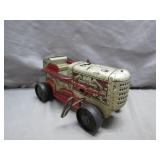 Vintage Tin Lithograph Wind-Up Toy Tractor
