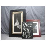 3 Framed Art Pieces