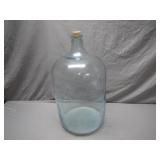Large Clear Glass Carboy With Cork Stopper