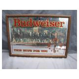 Budweiser Clock Featuring Clydesdale Team
