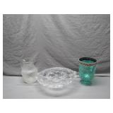 3 Glass Decorative Pieces